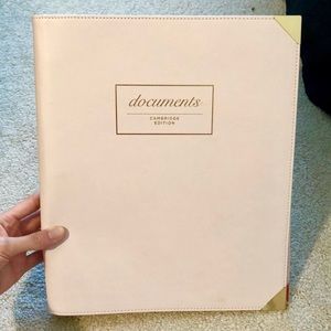 Blush 3 Ring Binder with Rose Gold Hardware